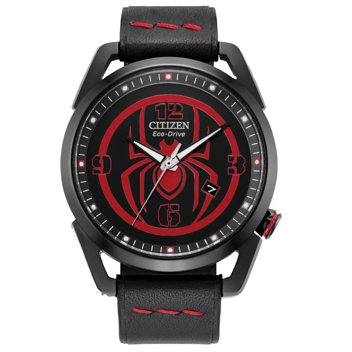 Citizen Eco-drive Spider-man Marvel Miles Morales Men`s 42mm Watch AW1685-00W
