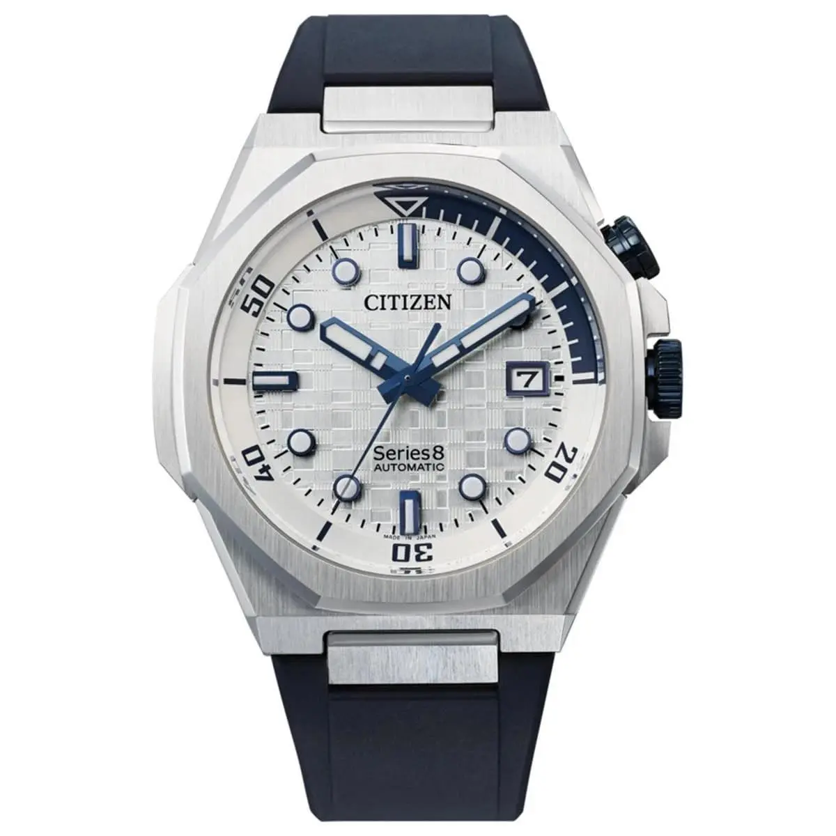 Citizen Series 8 NB6060-07A White Automatic Men`s Watch Open