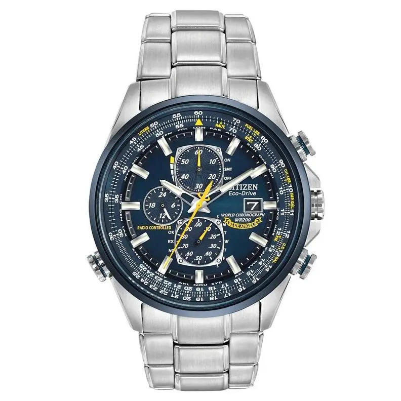 Citizen Eco-drive World Chronograph A-t Stainless Steel Men’s Watch AT8020-54L