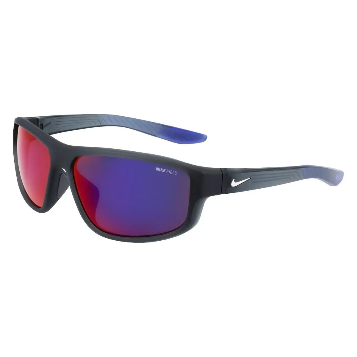 DJ0804 021 Dark Grey Red Mirror Sunglasses 62mm Men`s by Nike