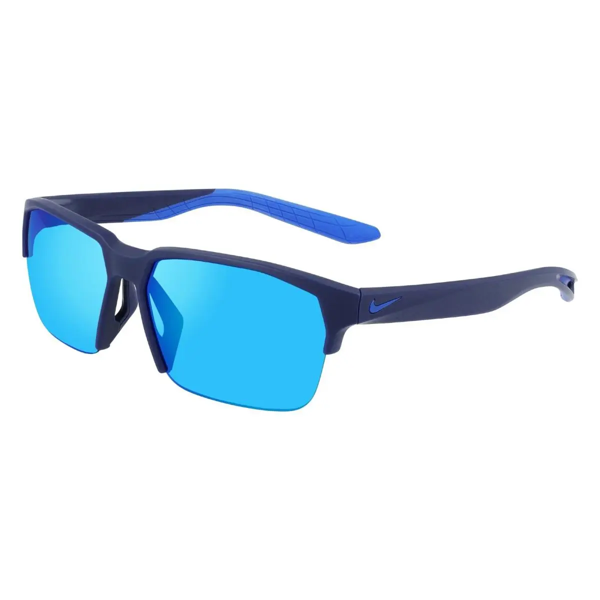 DM0994 410 Navy Blue Mirror Sunglasses 60mm Men`s by Nike