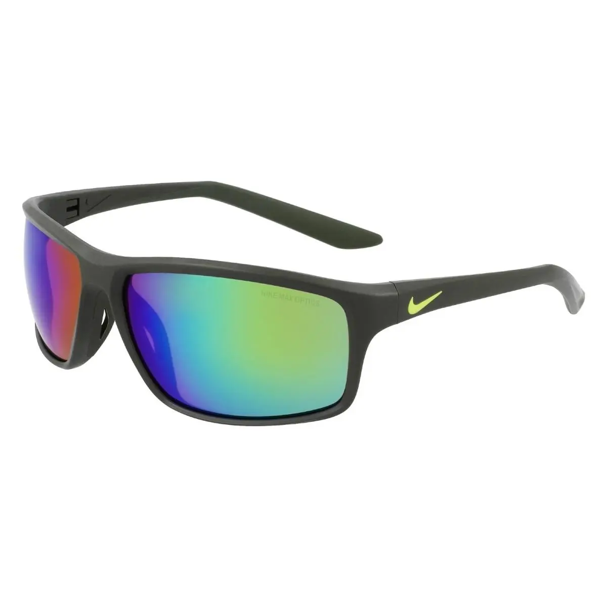 DV2155 355 Matte Olive Green Mirror Sunglasses 64mm Unisex by Nike