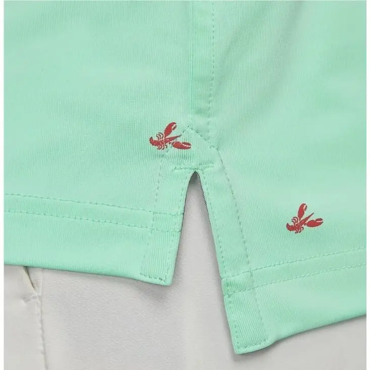 Nike clothing - Dri-Fit Player Lobster Print Polo Shirt - DH0945-379 - Mint Foam (UPC: 195868205558) 5