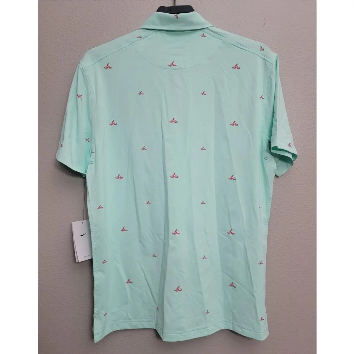 Nike clothing - Dri-Fit Player Lobster Print Polo Shirt - DH0945-379 - Mint Foam (UPC: 195868205558) 6