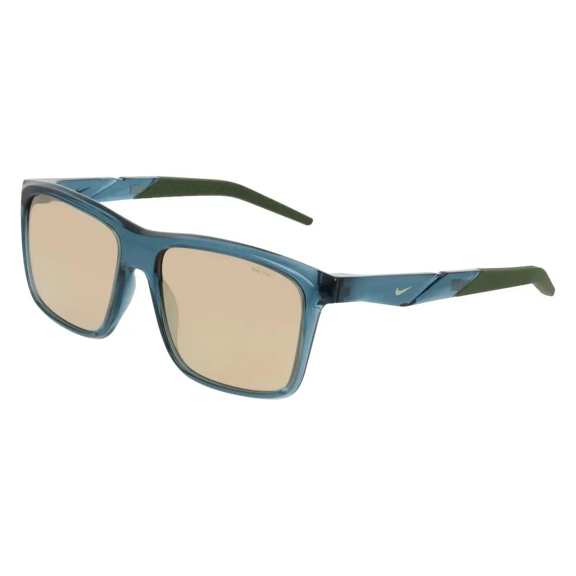 IO0103X 006 Smokey Blue Radeon Byte Sunglasses with Gold Mirror Lenses by Nike