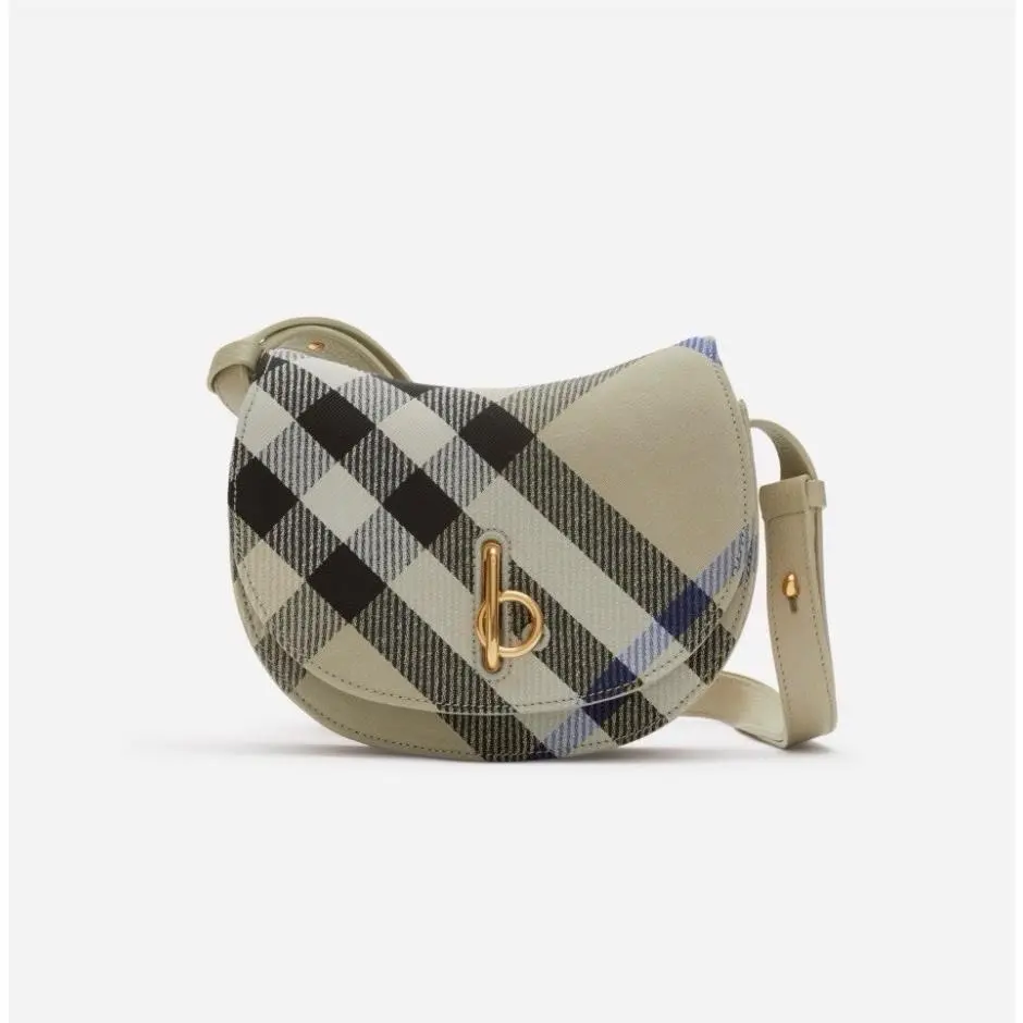 Women`s Lichen Mini Rocking Horse Check Shoulder Bag by Burberry