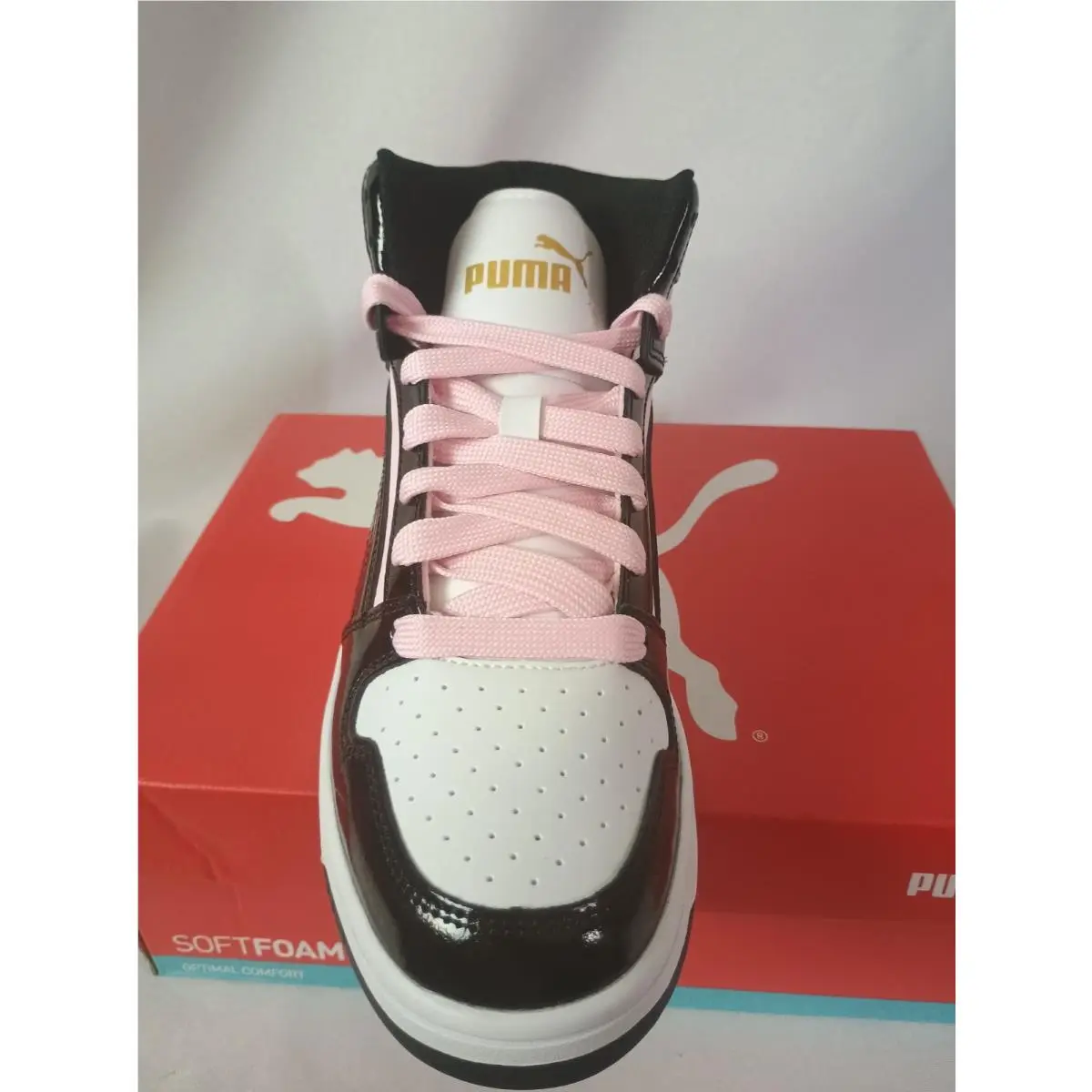 Puma shoes - Puma Rebound Layup Shine - Rebound Layup Shine - 399643 02 - Pink 2