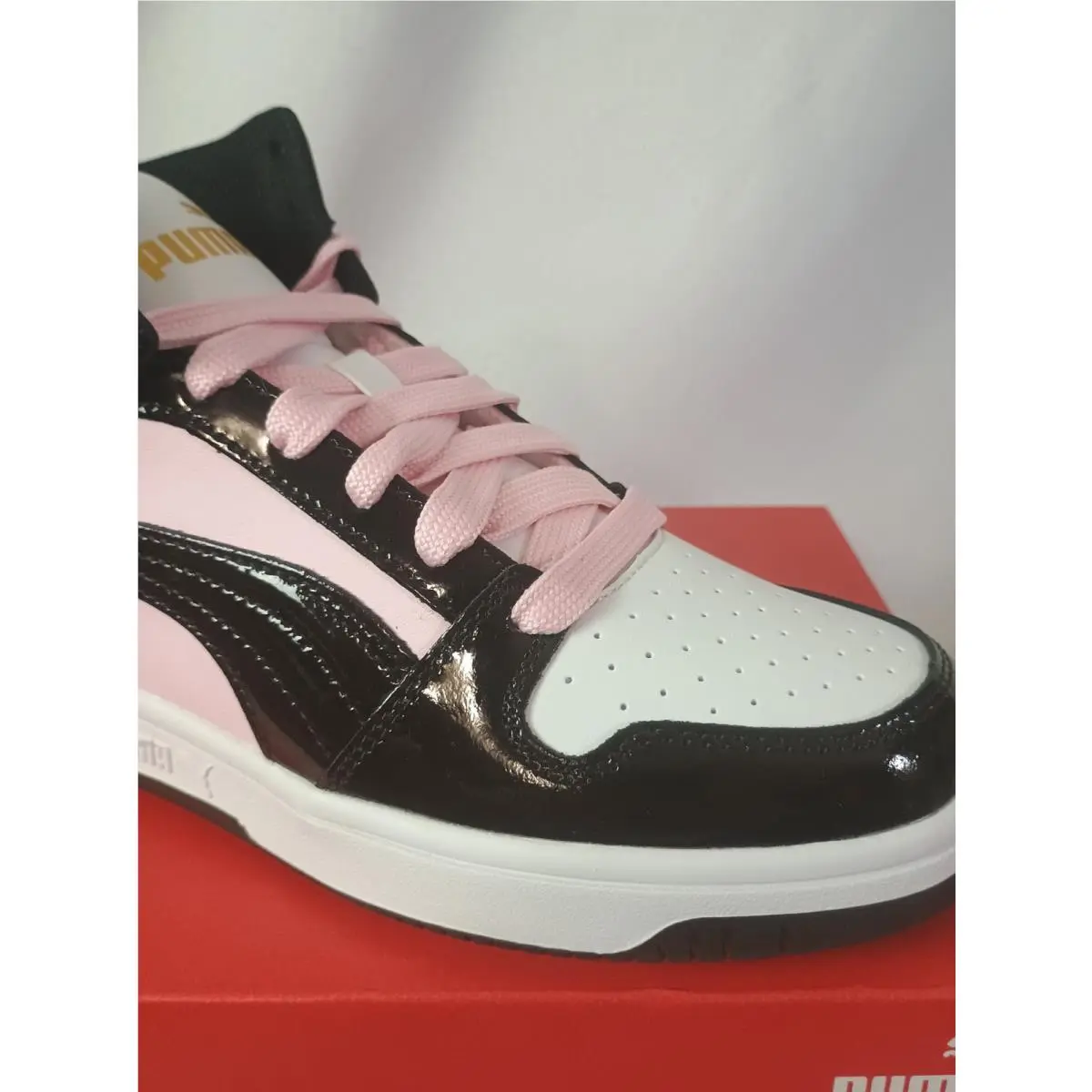 Puma shoes - Puma Rebound Layup Shine - Rebound Layup Shine - 399643 02 - Pink 1