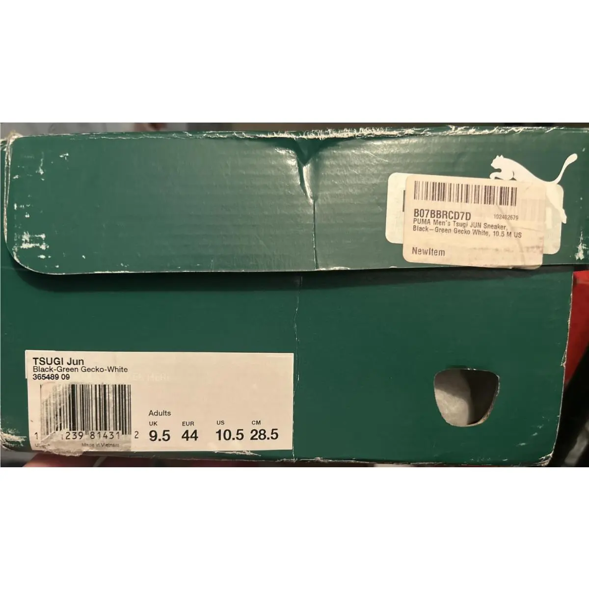 Puma shoes - PUMA Tsugi Jun - Tsugi Jun - 365489-09 - Black-green Gecko-white (UPC: 4059504814312) 1