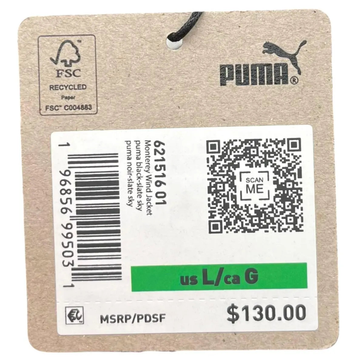 Puma clothing - Monterey Wind Jacket - Monterey Wind Jacket - Black/Gray (UPC: 196856995031) 3