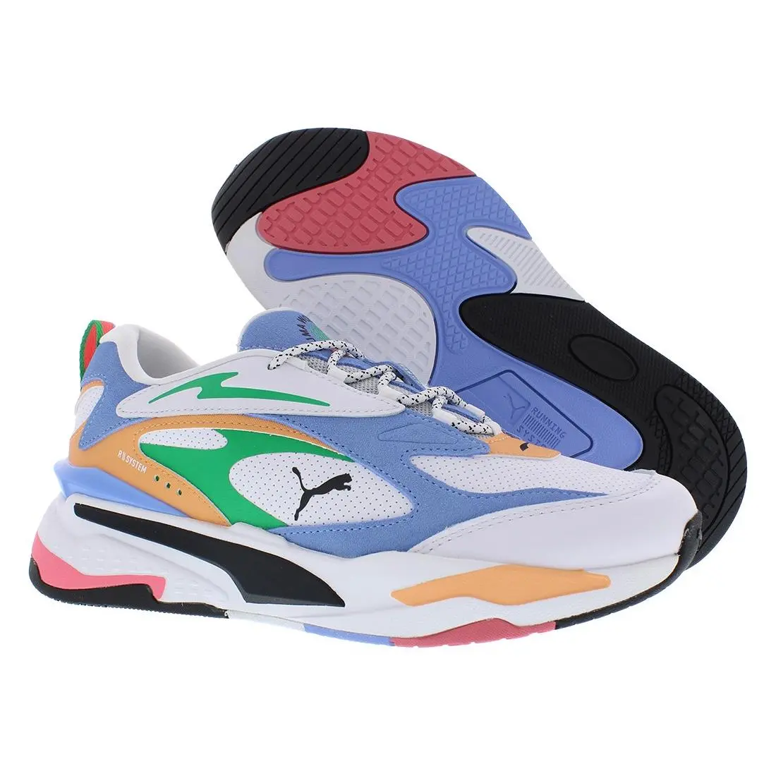Puma RS Fast Worldwide Mens Shoes Size 13 Color: White/day Dream/green