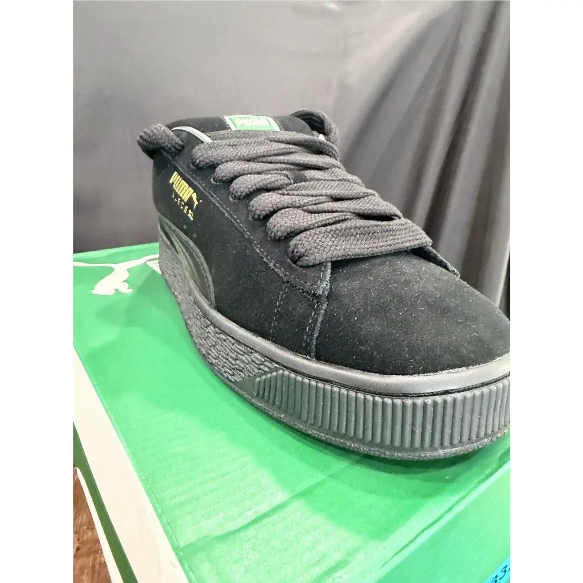 Puma shoes - PUMA Suede XL - Suede - 395205-33 - Black, Manufacturer: Black/Black 0