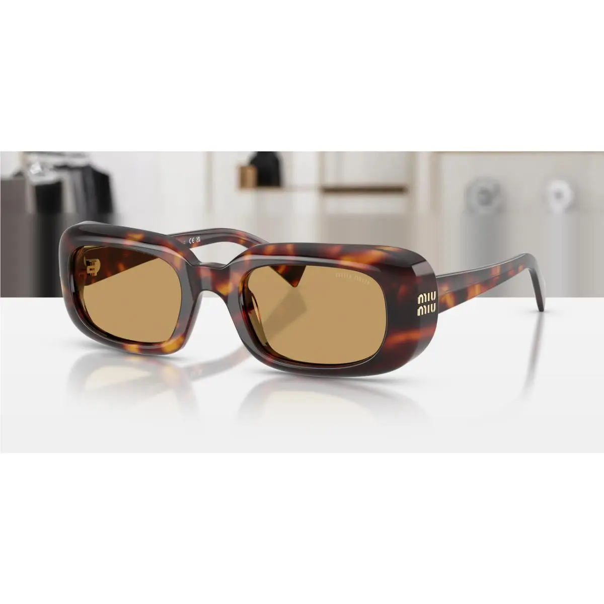 MU B13S 27L10Y Havana Brown Women`s 52 mm Sunglasses by Miu Miu