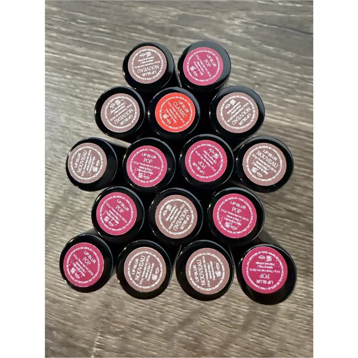 15-Piece  Lip Blur Matte Blurring Lipstick Bundle Pop Classic Nouveau by Saie