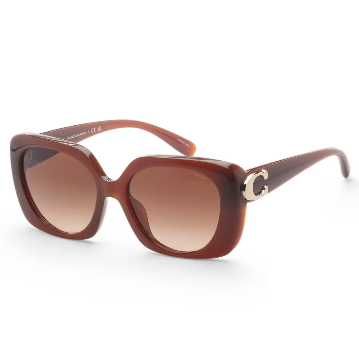 Women`s 55mm Milky Hazelnut Sunglasses HC8422U-584174-55 by Coach