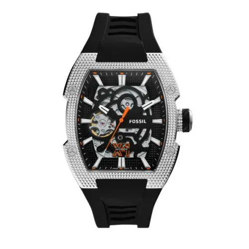 Machine X-1 42 mm Automatic Black/silver Skeleton Dial Men`s Watch ME3282 by Fossil