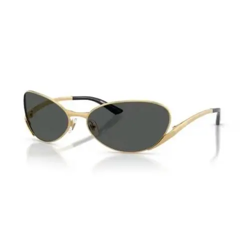 VE2285 100287 64 Sunglasses 64mm Gold Frame Gray Lens by Versace