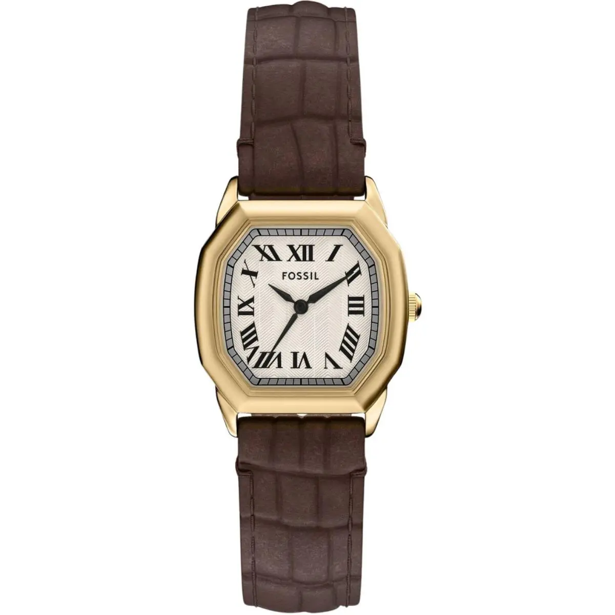 Women`s Watch Harlow Quartz Cream Dial Brown Leather Strap ES5426 by Fossil