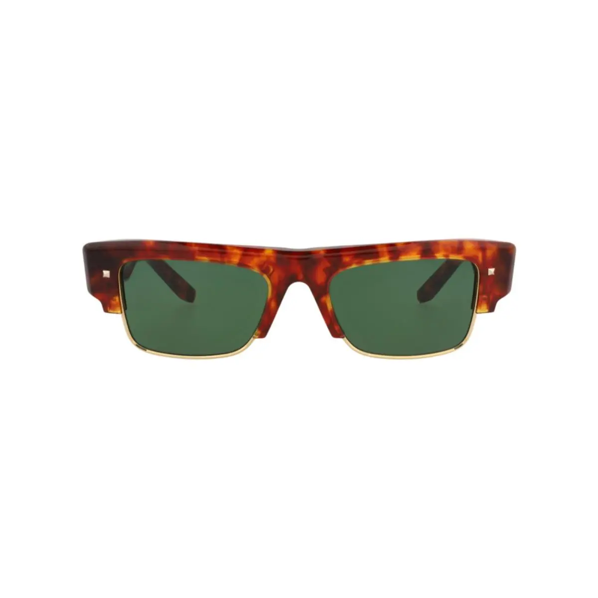 Unisex Square/rectangle Tortoise-tortoise-green Fashion Designer Eyewe by Valentino