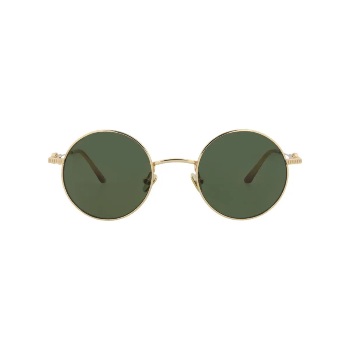 Unisex Round/oval Gold-gold-green Fashion Designer Eyewear by Valentino