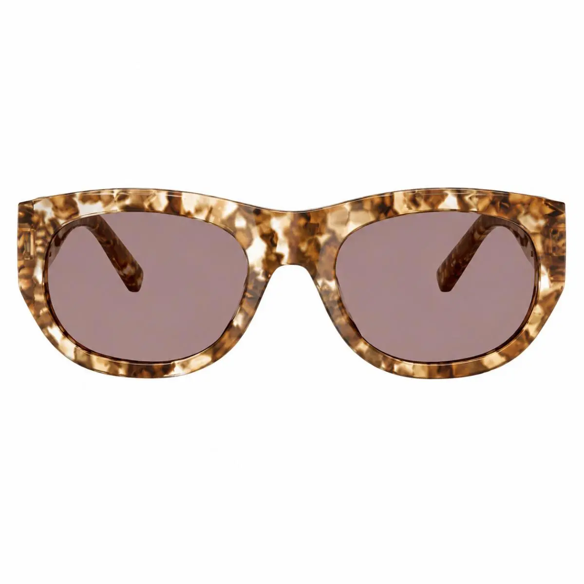 TY 7238U 2026LA Transparent Brown Tortoise Plastic Sunglasses Purple by Tory Burch