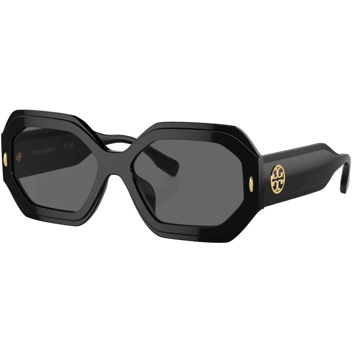 Women`s Black Geometric Butterfly Sunglasses - TY7192U 170987 55 by Tory Burch