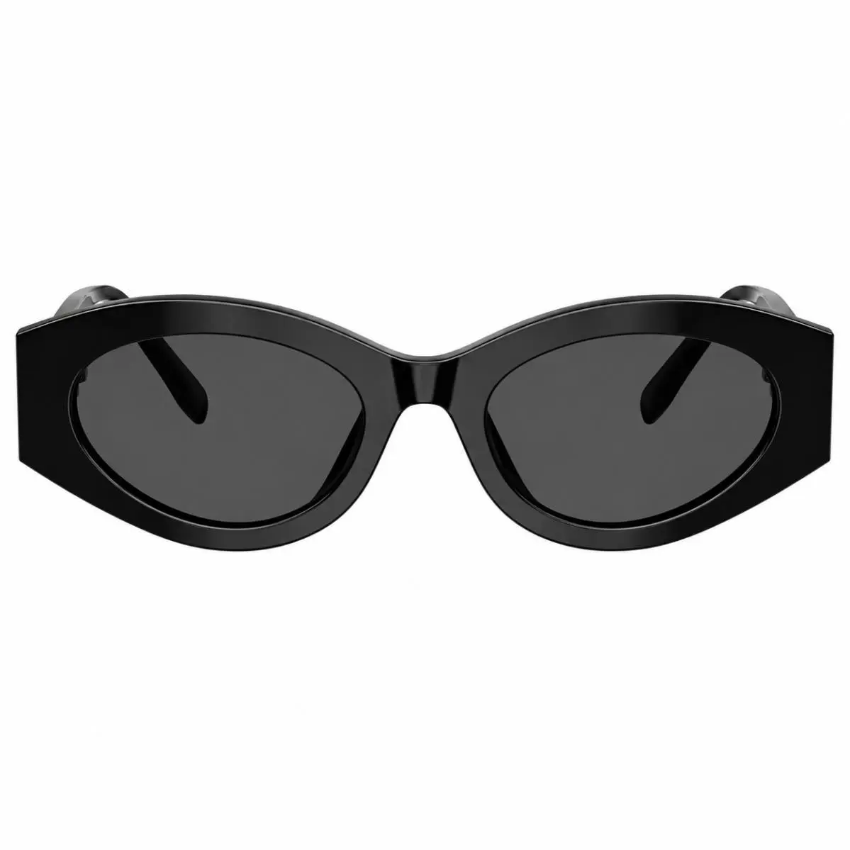 TY 7222U 170987 Black Plastic Oval Sunglasses Grey Lens by Tory Burch