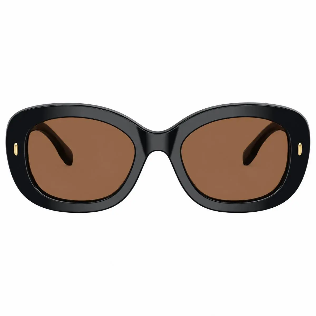 Tory Burch TY 7226U 205773 Blue Crystal Plastic Oval Sunglasses Brown Lens