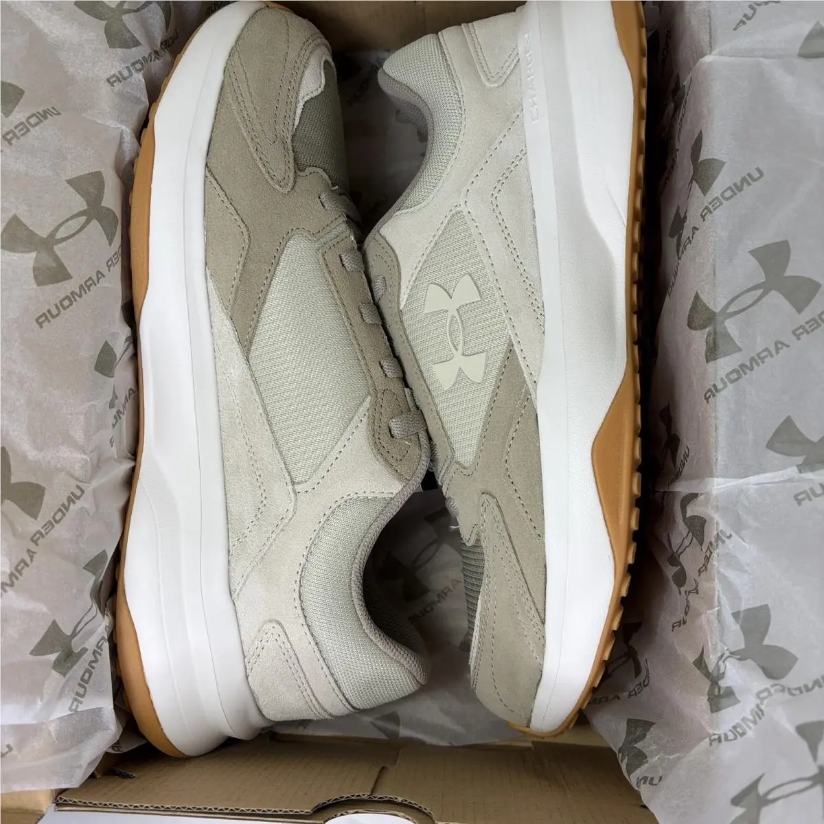 Under Armour shoes - UA EDGE SUEDE - EDGE SUEDE - 3027731-201 - TAUPE/KHAKI 7