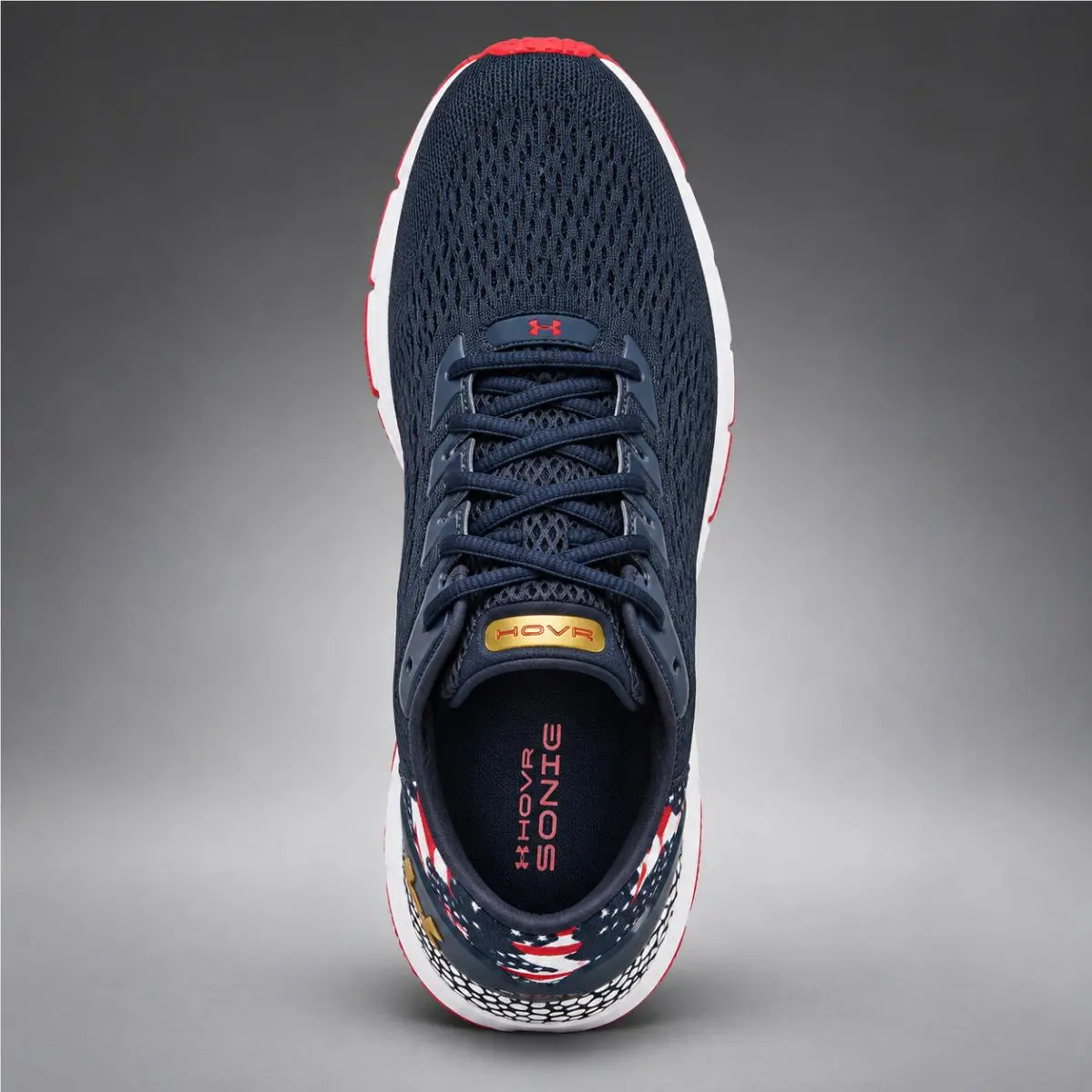 Under Armour shoes - Under Armour HOVR Sonic 3 - 3024025-400 - Blue/Red/White/Gold (UPC: 194512688242) 3