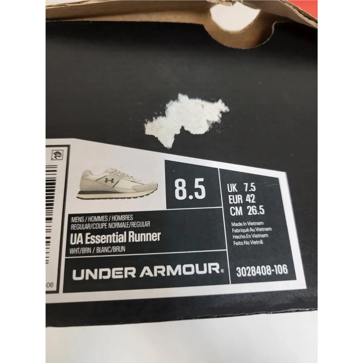 Under Armour shoes - Under Armour Essential Runner - Essential Runner - 3028408-106 - Ivory 6