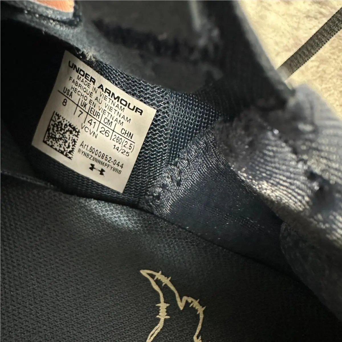 Under Armour shoes - UA Project Rock 8 - Project Rock - 6000852-044 - Slate Grey / Camo (UPC: 198632838440) 3