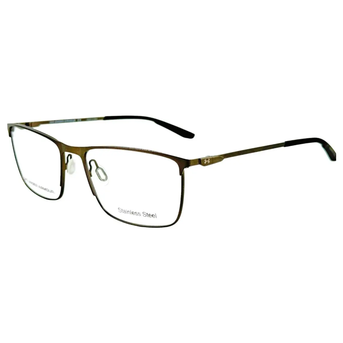 UA5006G Mens Metal Eyeglass Frame S05 Grey Brown 57-18 Stainless by Under Armour