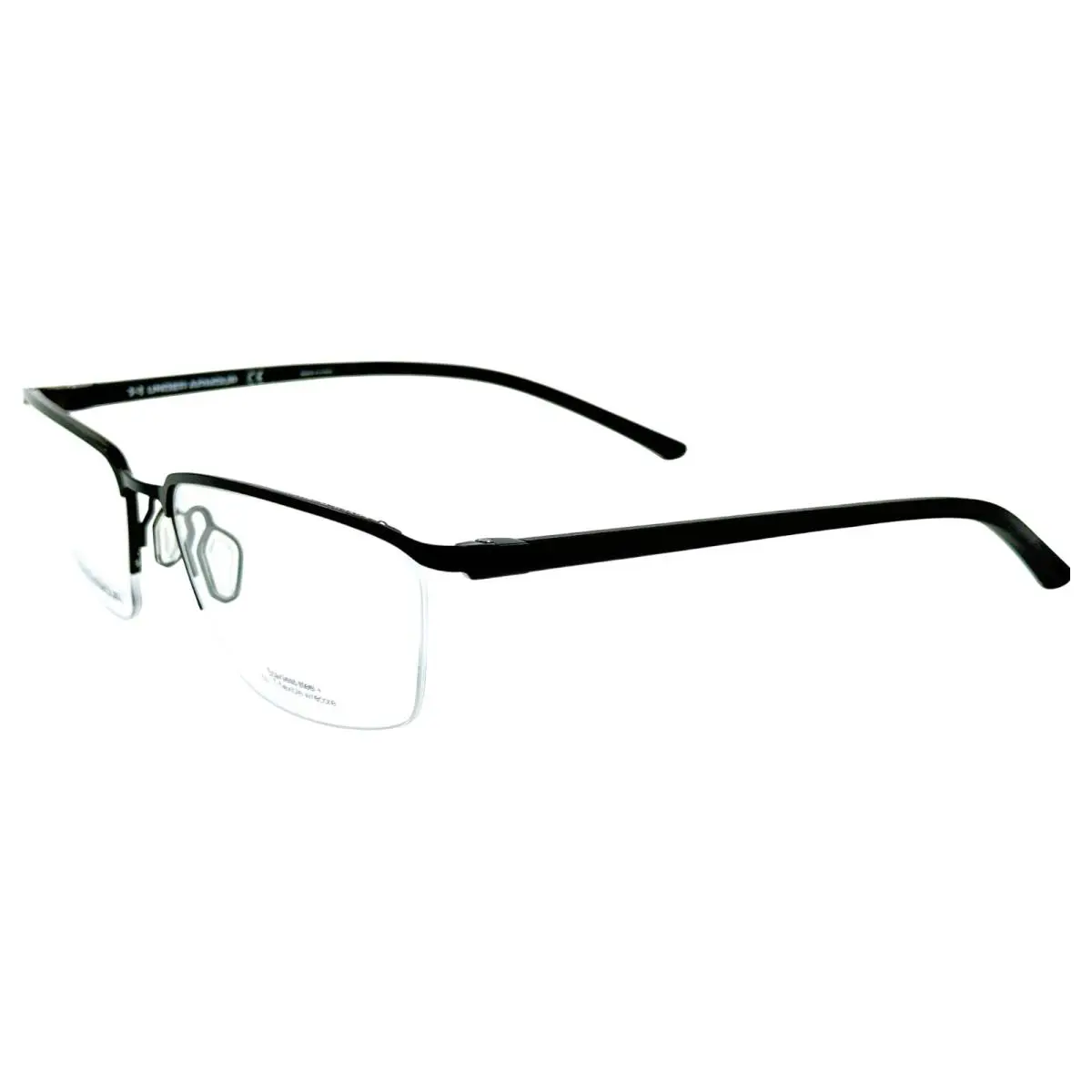 UA5002G Mens Semi Rimless Eyeglass Frame Rzz Matte Black 57-17 by Under Armour