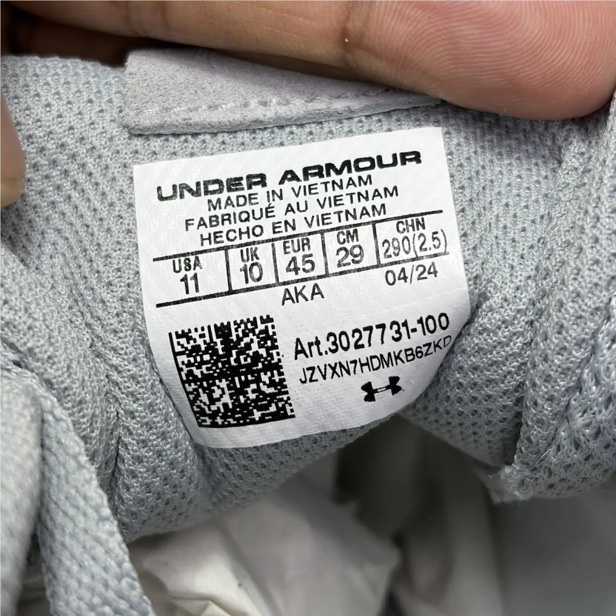 Under Armour shoes - UA EDGE SUEDE - EDGE SUEDE - 3027731 - GRAY/WHITE 10