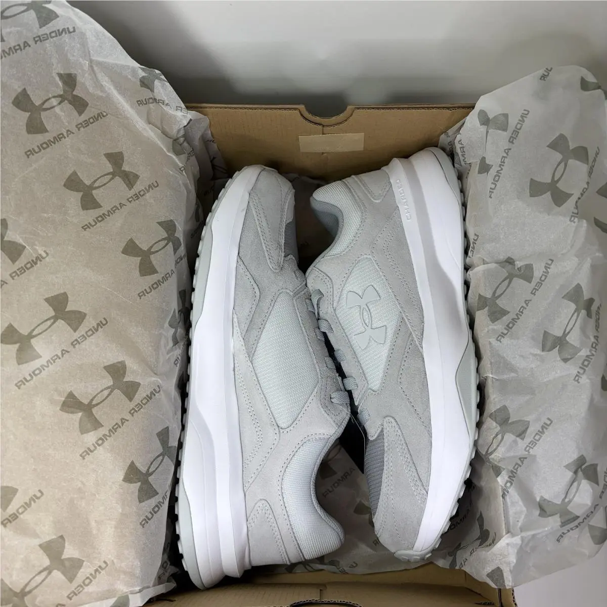 Under Armour shoes - UA EDGE SUEDE - EDGE SUEDE - 3027731 - GRAY/WHITE 11