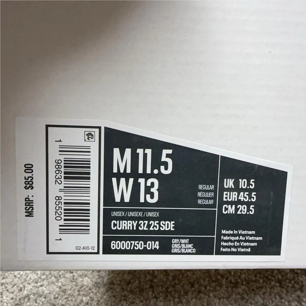Under Armour shoes - Under Armour Curry 3Z 25 SDE - Gray 0