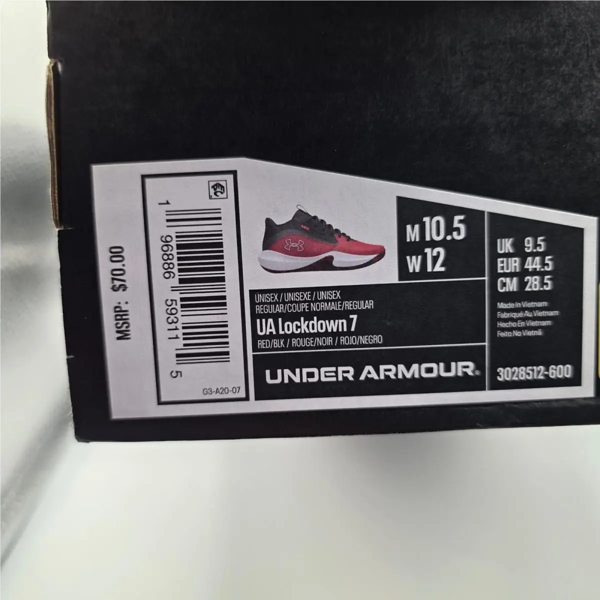 Under Armour shoes - Lockdown 6 - Lockdown - Red 1