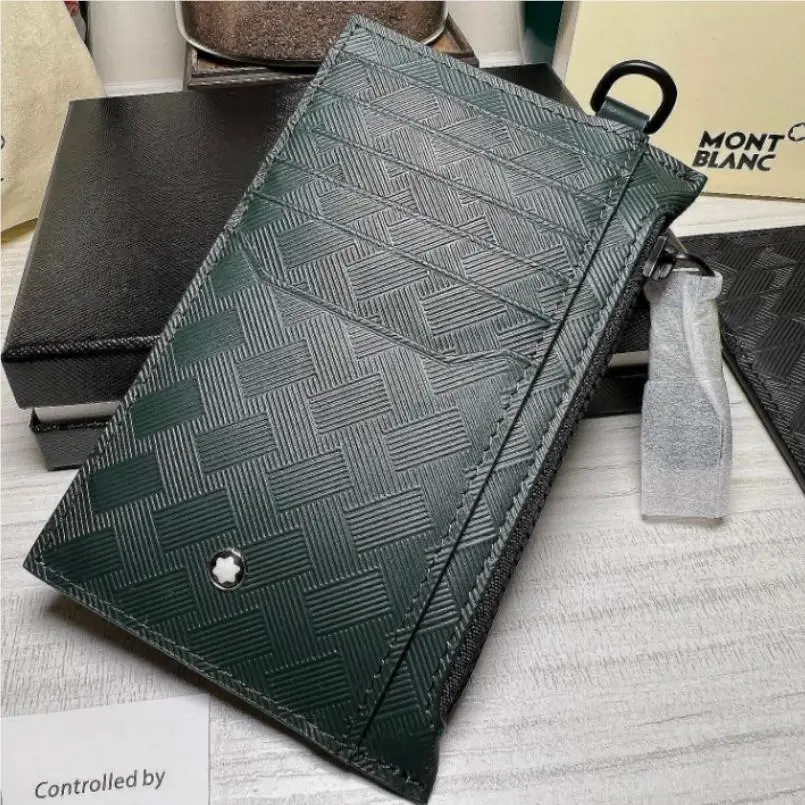 Montblanc Extreme 3.0 8CC Green Leather Bifold Wallet Men Italy