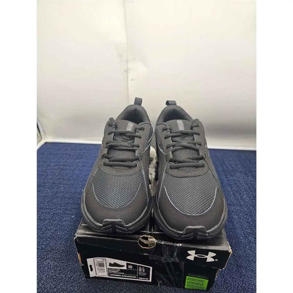 Under Armour shoes - Under Armour Charged Assert 11 - BLACK/BLACK/BLACK (UPC: 198633834717) 1