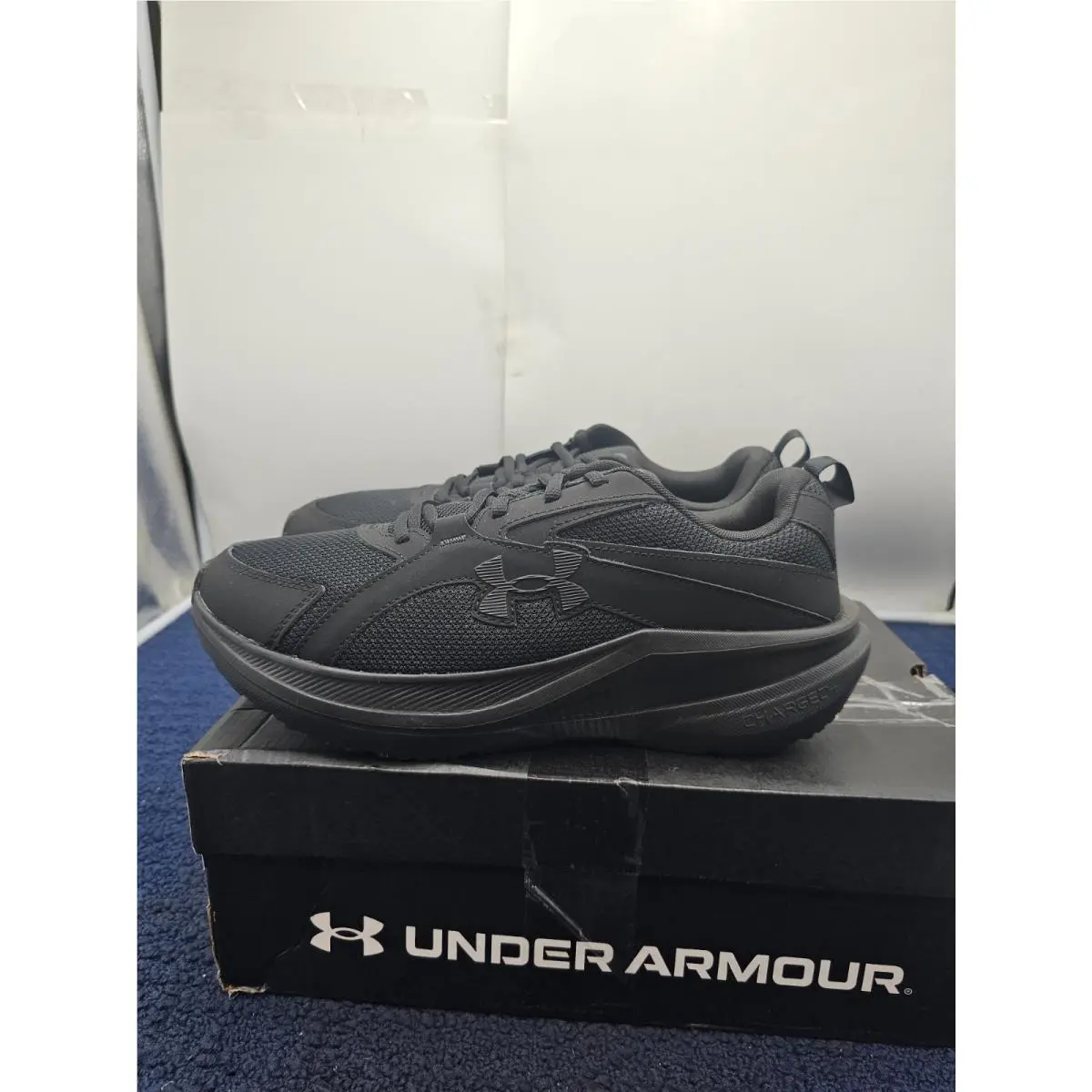 Under Armour shoes - Under Armour Charged Assert 11 - BLACK/BLACK/BLACK (UPC: 198633834717) 2