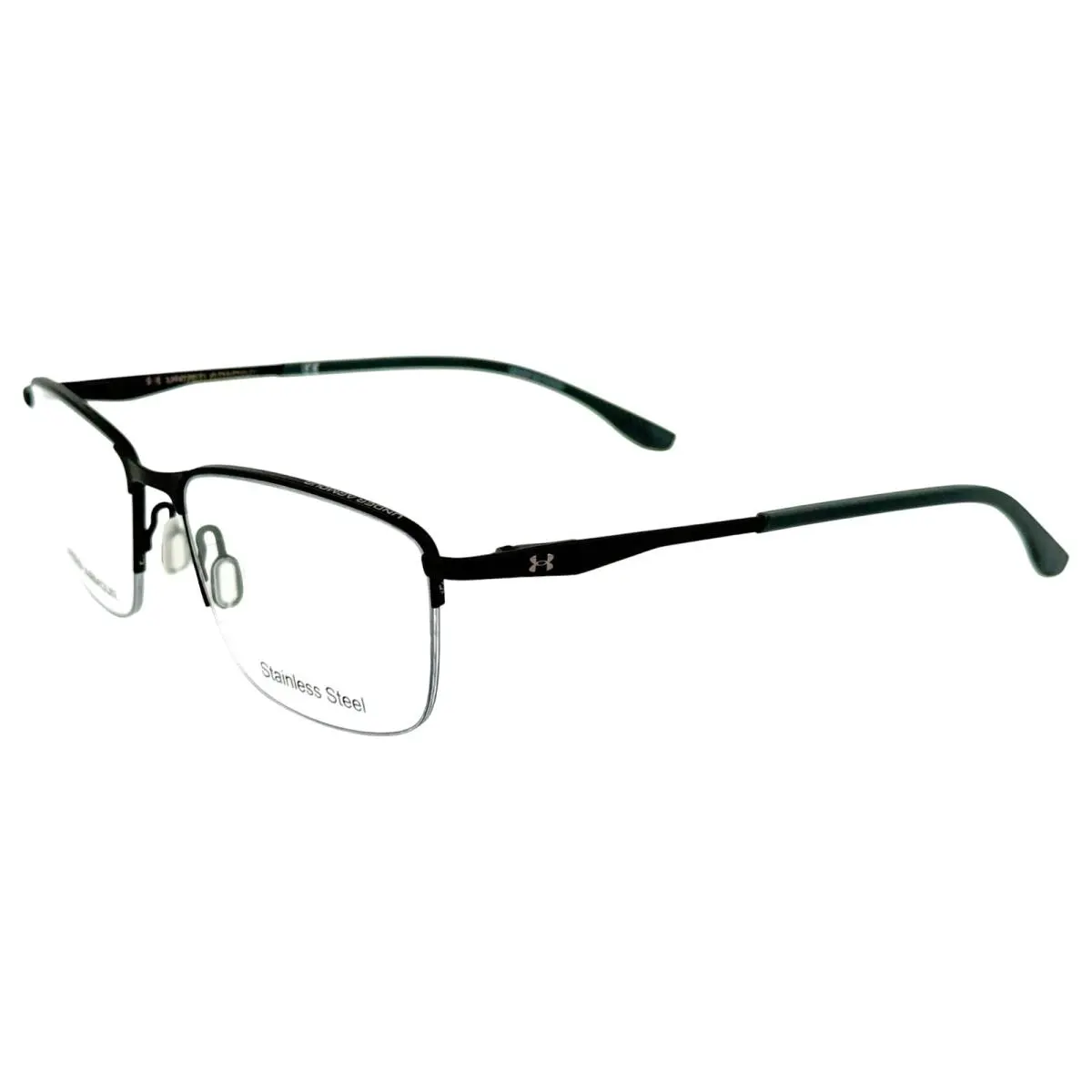 UA 5039G Mens Semi Rimless Eyeglass Frame 003 Matte Black 54-16 by Under Armour