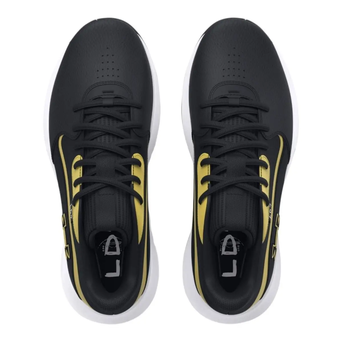 Under Armour shoes - 3028512-001 - 58222 - Black / Gold / White (UPC: 196886582225) 4
