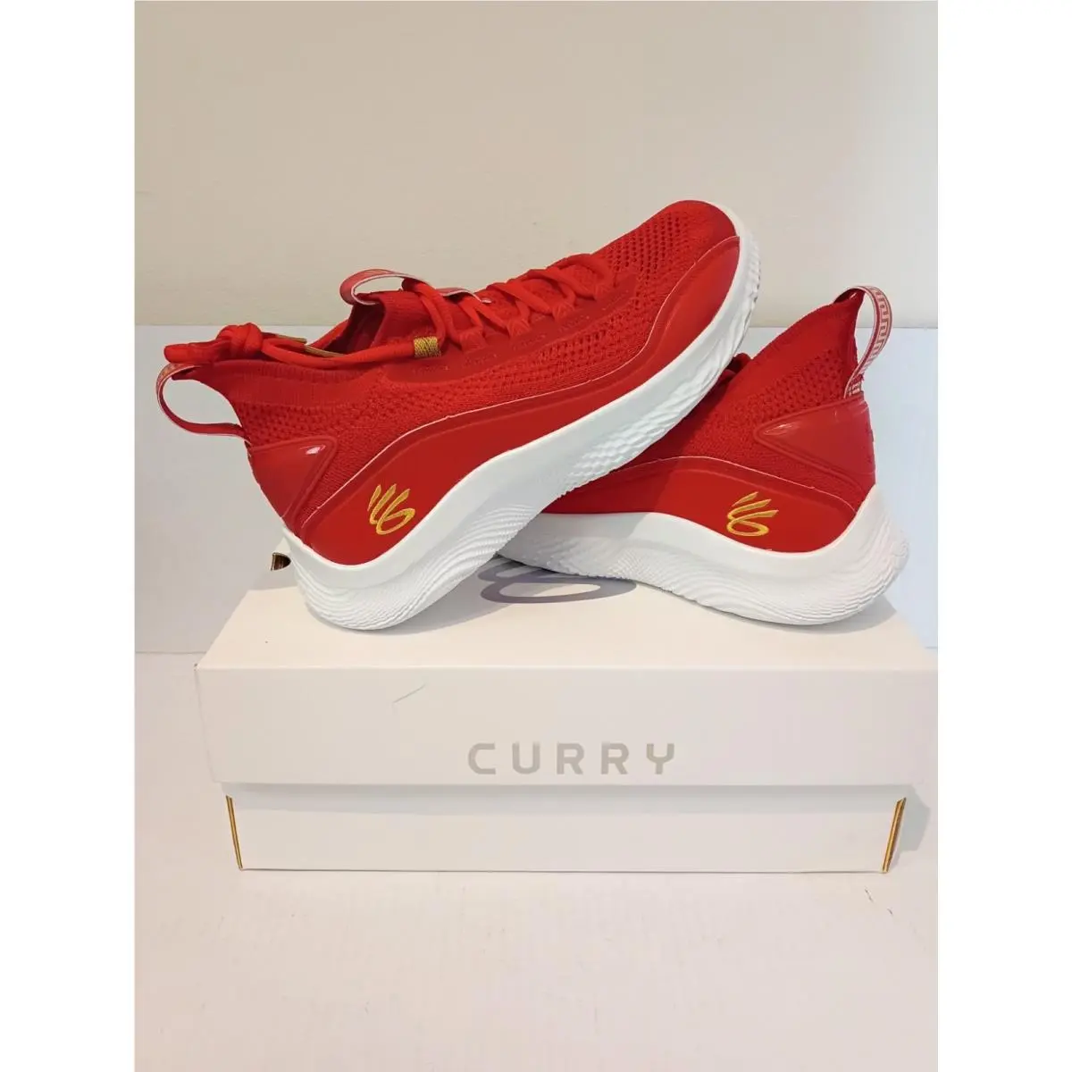 Under Armour shoes - Under Armour Curry Flow - Curry Flow - 3024036-600 - Red, Manufacturer: Red/White/Red 9