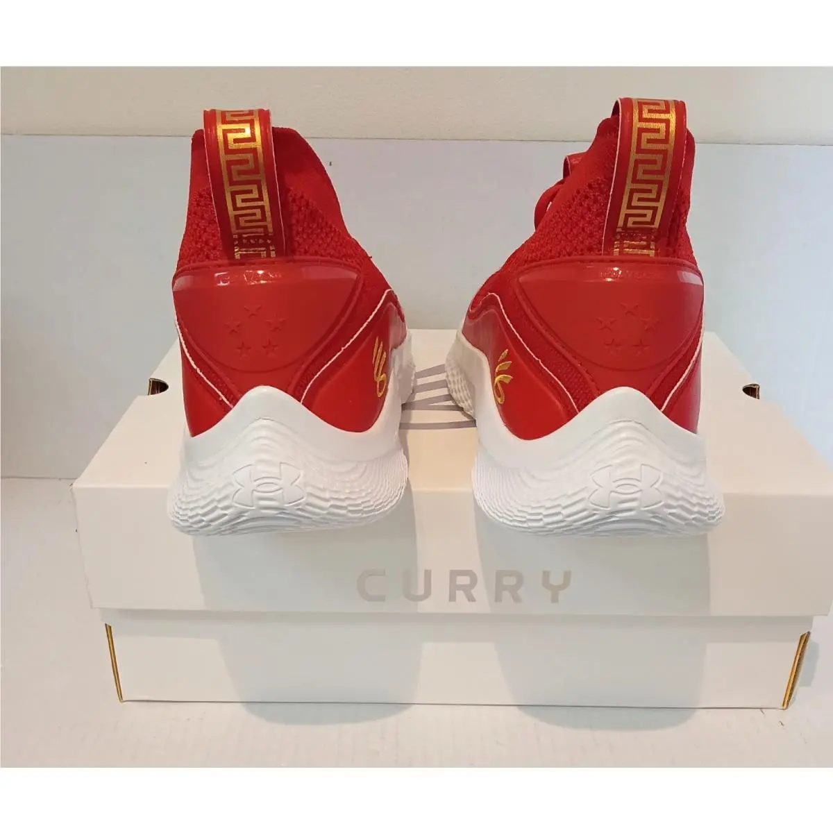Under Armour shoes - Under Armour Curry Flow - Curry Flow - 3024036-600 - Red, Manufacturer: Red/White/Red 4
