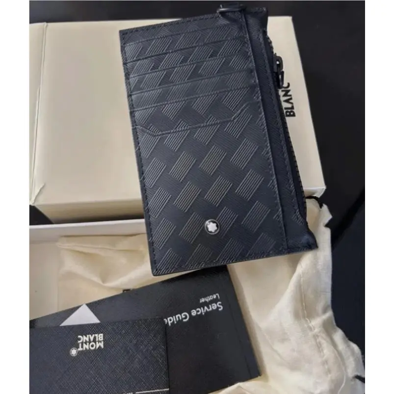 Montblanc Extreme 3.0 Cassis 8CC Slim Wallet Black Leather Card Holder