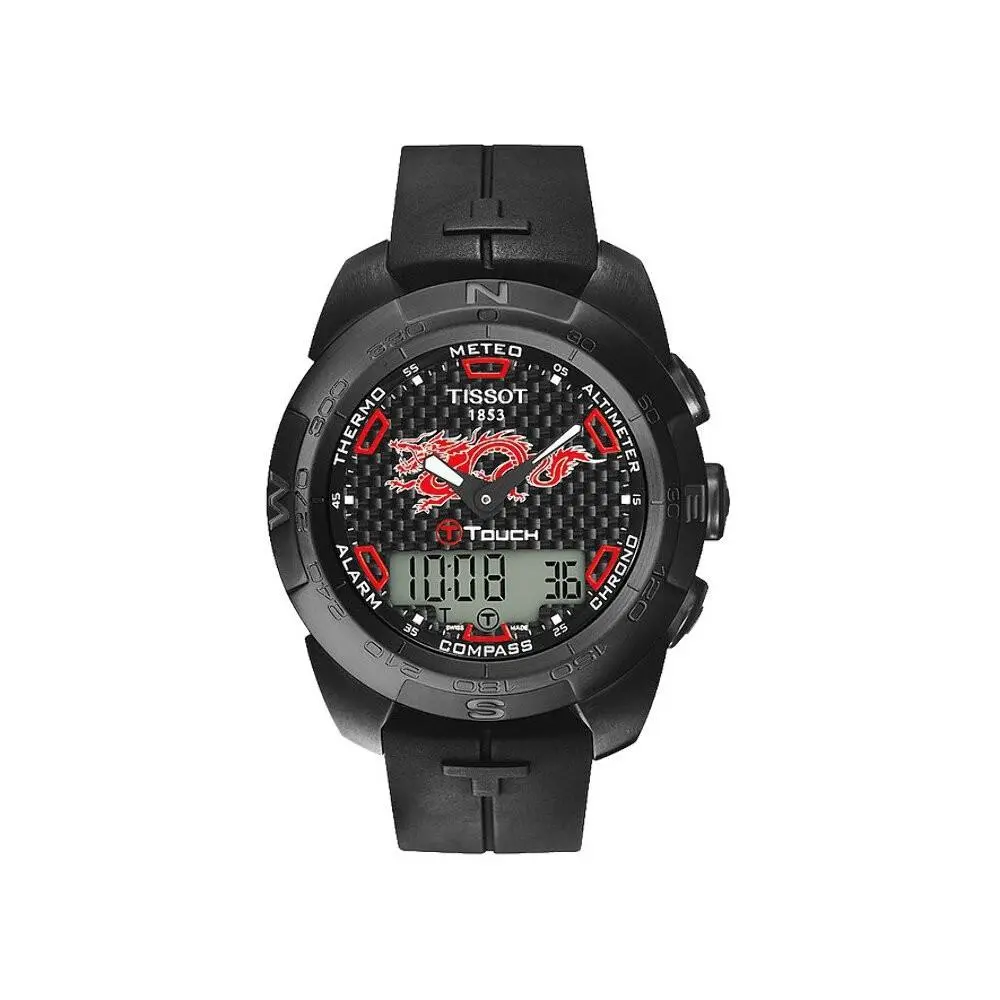 T-touch Expert Dragon Limited Edition 45mm Black | Black Dial T-touch Expert Dragon Limited Edition 45mm Black Black Dial Wristwatch T013420 by Tissot
