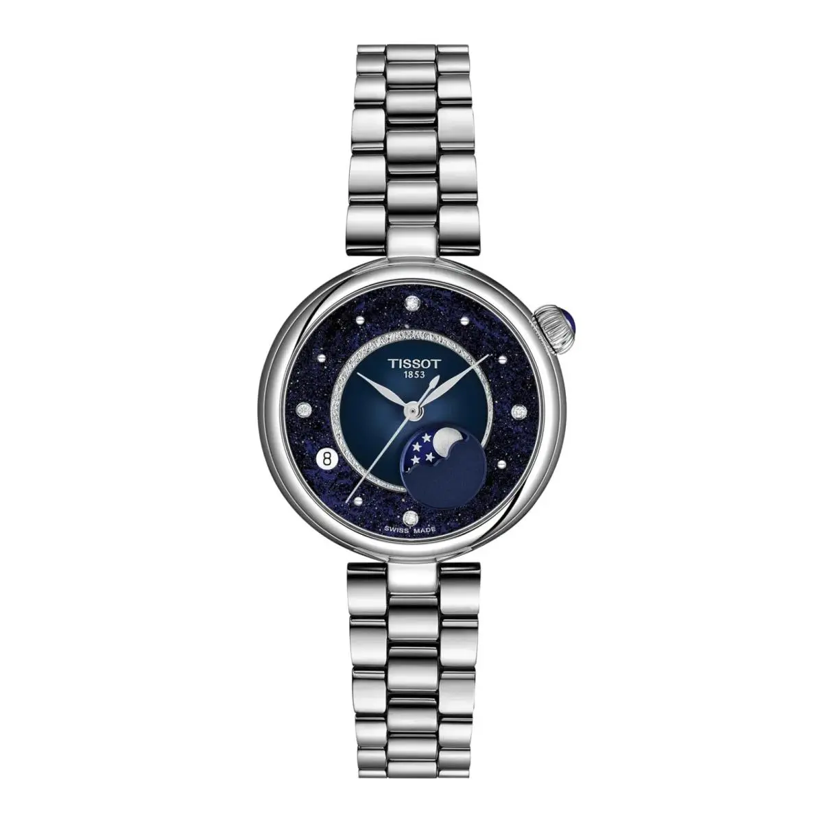 Moonphase Desir 29.6mm Blue Dial Women`s Watch T152.223.11.496.00 by Tissot