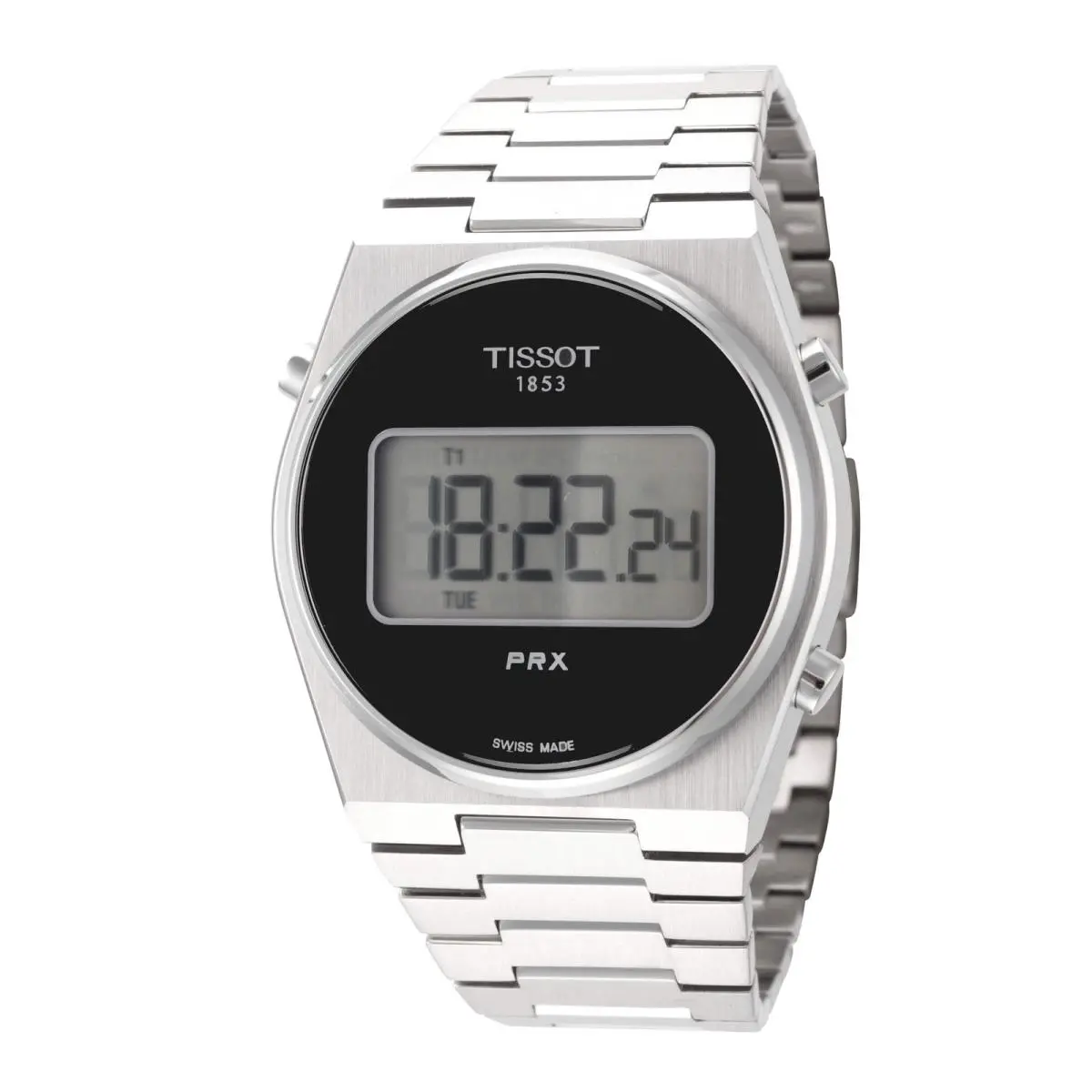 Prx 40mm / Black / Silver Black Dial Wristwatch T1374631105000 by Tissot