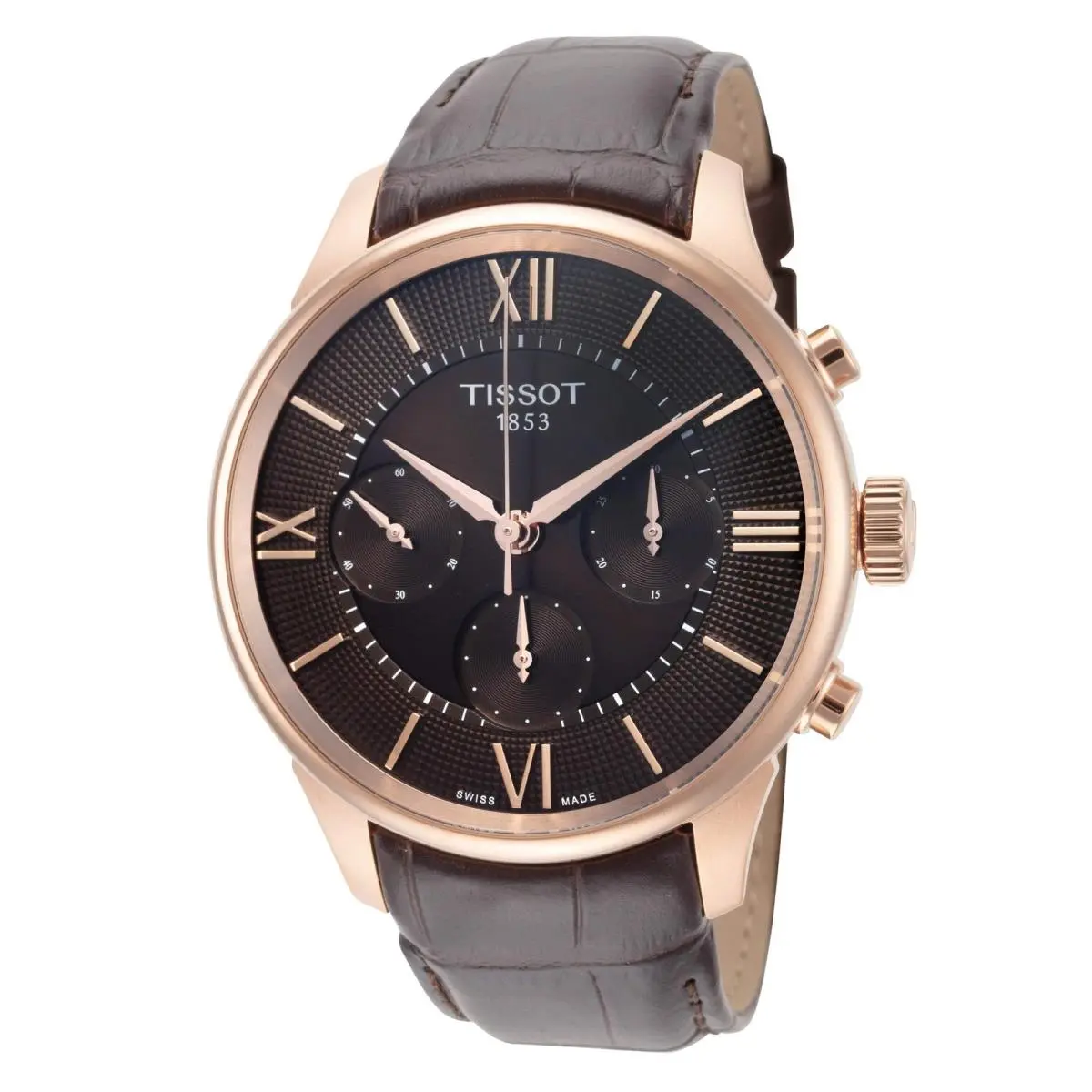 Chemin Des Tourelles 42mm / Brown / Brown | Brown Dial Chemin Des Tourelles 42mm / Brown / Brown Brown Dial Wristwatch T1394623629800 by Tissot